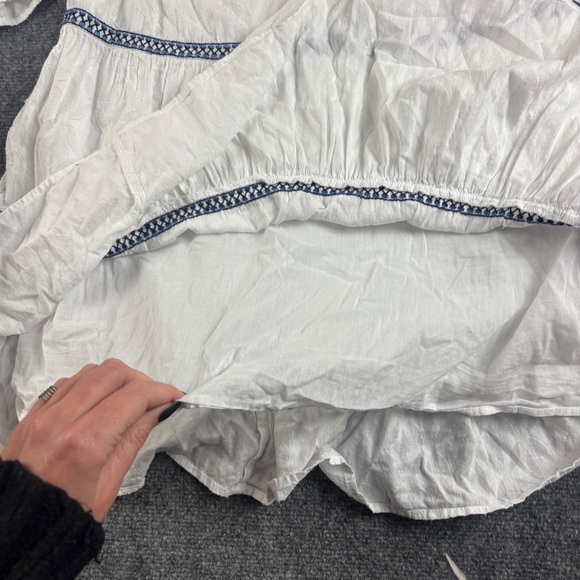 TOMMY BAHAMA Women’s White Cotton Clip Embroidered Coverup Dress size: Medium - Picture 6 of 10